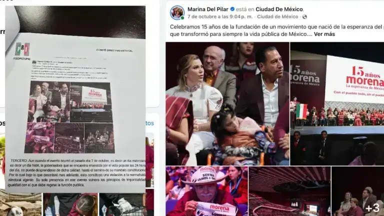 El PRI aprovechó la publicación en el Facebook de Marina del Pilar para denunciar la posible comisión de los delitos electorales que cometió.