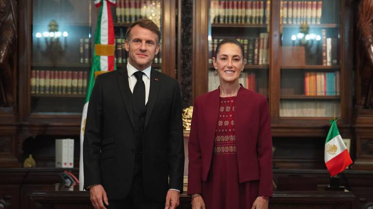 Encuentro entre la Presidenta de México Claudia Sheinbaum Pardo y el Presidente de Francia, Emmanuel Macron.