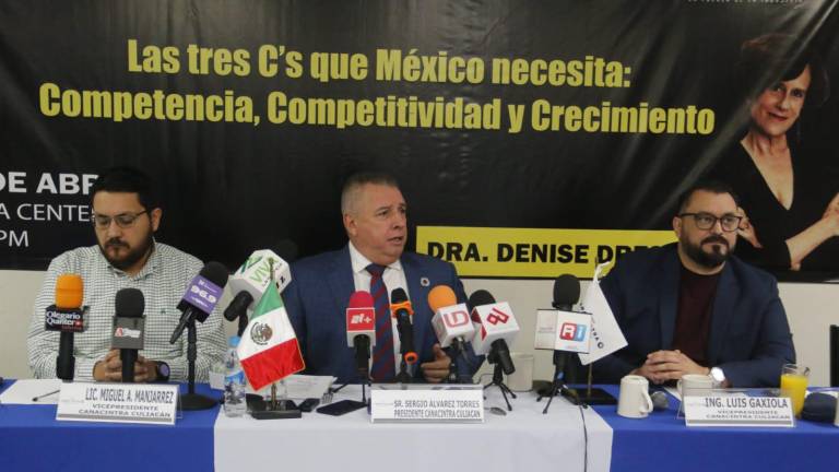 La Canacintra Culiacán anuncia una conferencia que impartirá la politóloga Denise Dresser.
