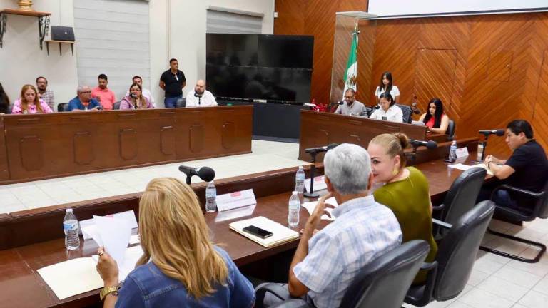 Sesión de Cabildo celebrada este miércoles en Mazatlán.