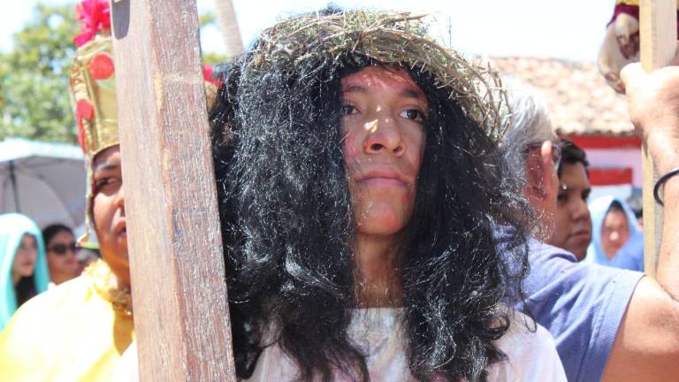 Efraín de Jesús Delgado Rosas siempre añoró representar a Jesús en el Viacrucis de Matatán.