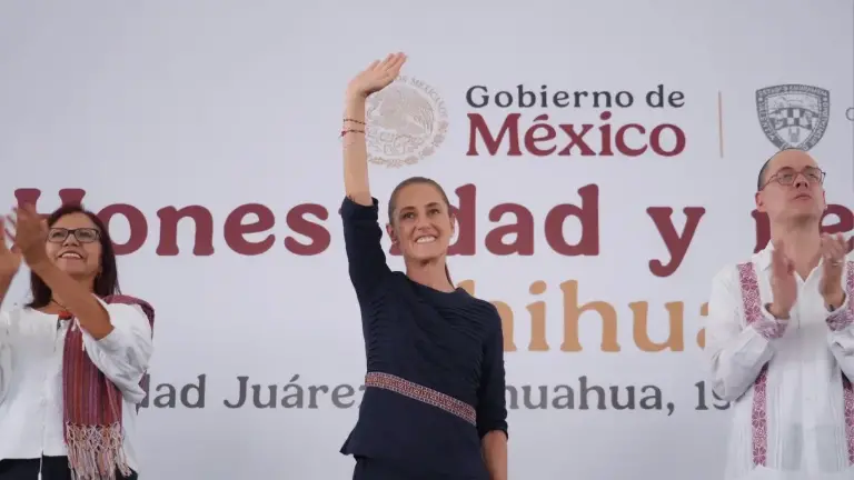 Durante su gira por el Segundo Informe de Gobierno, la Presidenta Claudia Sheinbaum visitó el sábado Ciudad Juárez, Chihuahua.