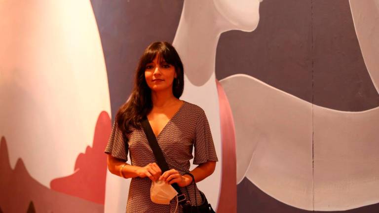 La artista Fusca, Pilar Cárdenas, presentó