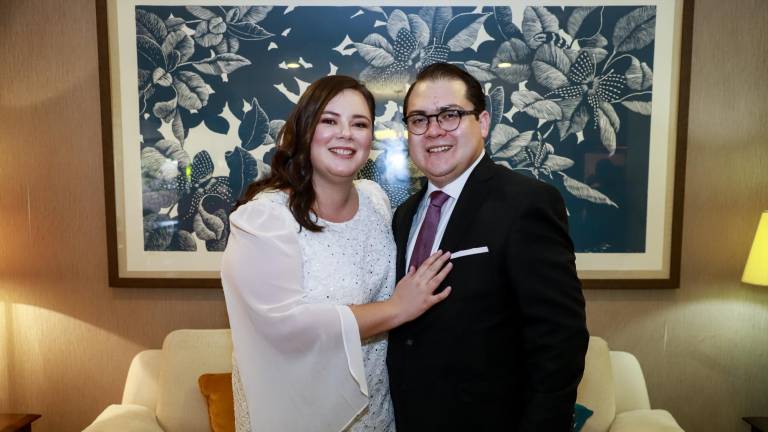 María Fernanda Clouthier y Guillermo Tejeda se convierten en marido y mujer.