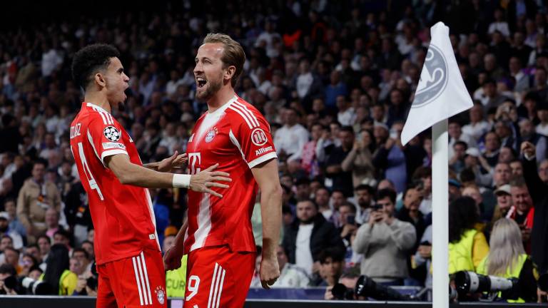 Harry Kane anotó el segundo gol del Bayern en Madrid.