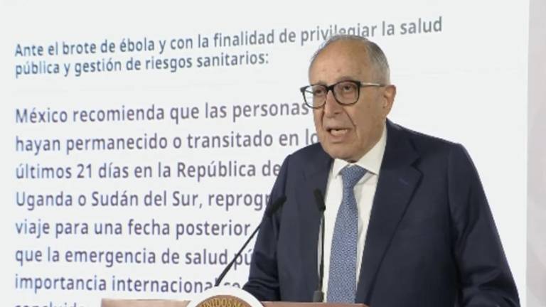 David Kershenobich Stalnikowitz, Secretario de Salud, habla de las prevenciones que se toman frente al brote del ébola.