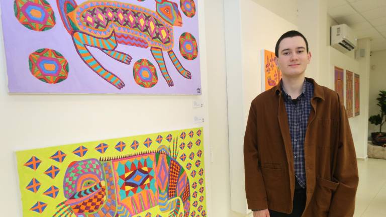 Alexander Pescador Koberts inauguró su exposición denominada ‘La luz y la esperanza’.