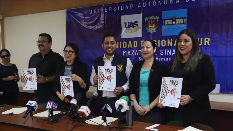 Anuncio de la edición 2026 de la FeliUAS en Mazatlán.