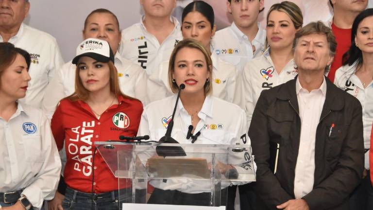 Erika Sánchez, candidata a la Alcaldía de Culiacán, acusa que Juan de Dios Gámez Mendívil realizó campaña anticipada.