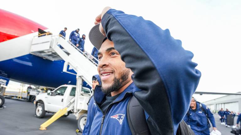 Los Patriots ya están en la sede del Super Bowl.