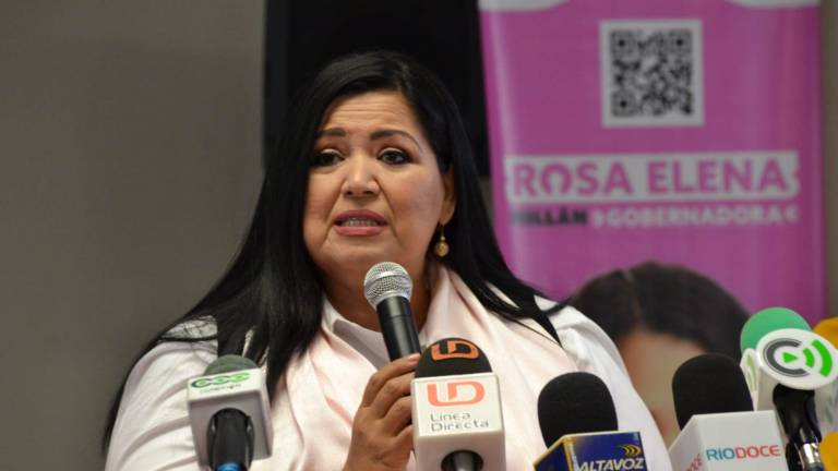 Rosa Elena Millán Bueno, candidata de Fuerza por México a la Gubernatura de Sinaloa.