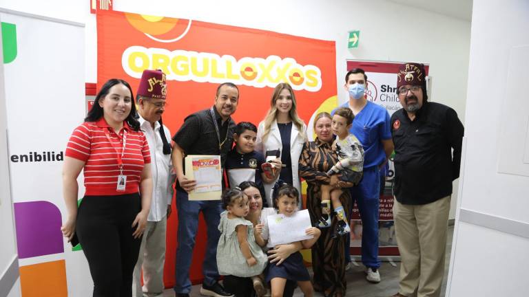Shriners Children’s en Culiacán recibió apoyo de tiendas OXXO.