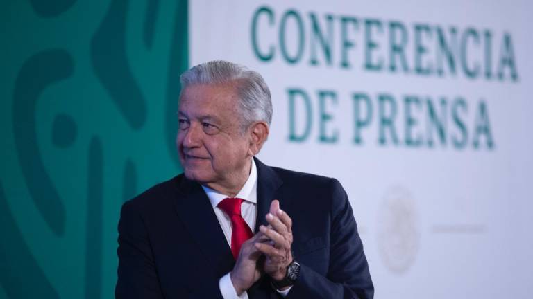 El Presidente Andrés Manuel López Obrador durante la conferencia de este martes.
