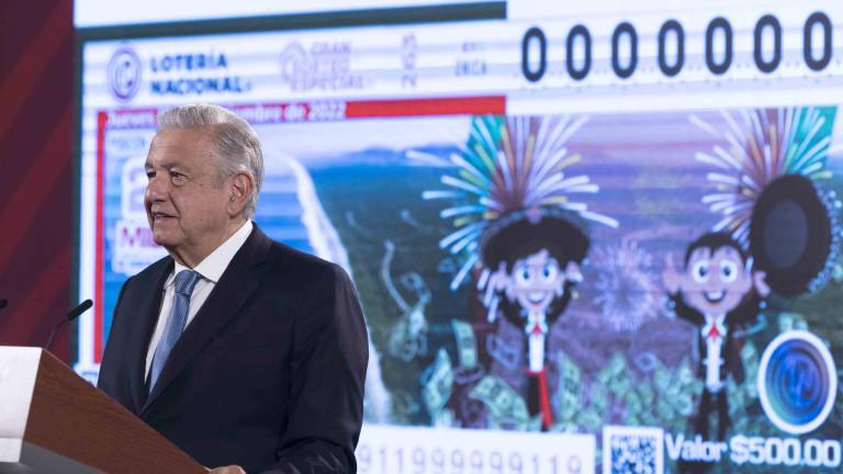 El Presidente al invitar a los empresarios a colaborar con el sorteo de septiembre.