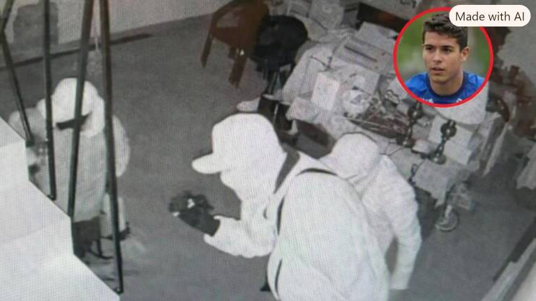 El guardameta y su acompañante resultaron ilesos, aunque las cámaras de seguridad captaron el momento en que los intrusos escapaban tras la detonación.