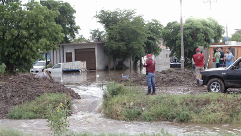 Lluvias registradas en Guasave hace una semana.