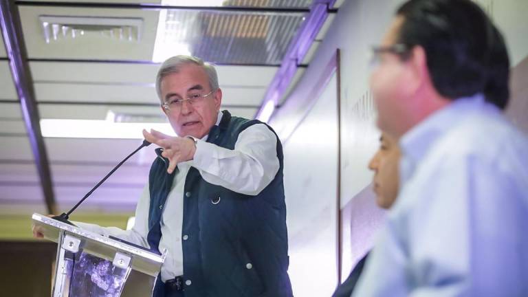 Rubén Rocha Moya, Gobernador de Sinaloa, en la Conferencia Semanera.