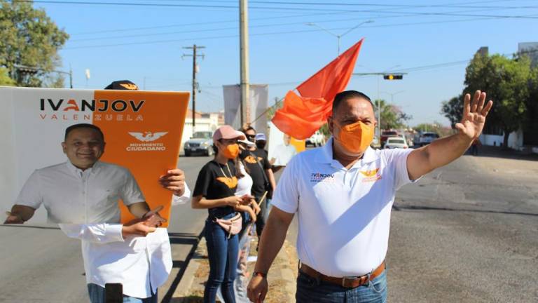 El candidato a diputado local por el Distrito 13 de Culiacán, Ivanjov Valenzuela, espera recorrer su territorio tres veces antes del día de la elección