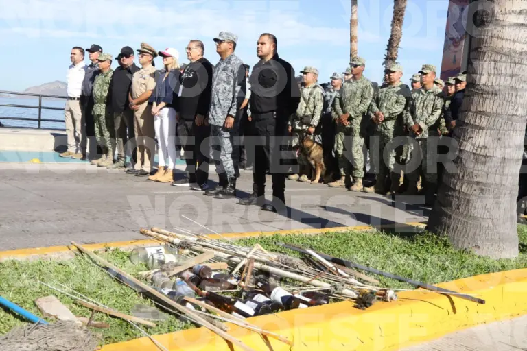 Operativo de revisión en la zona de Carnaval de Mazatlán.