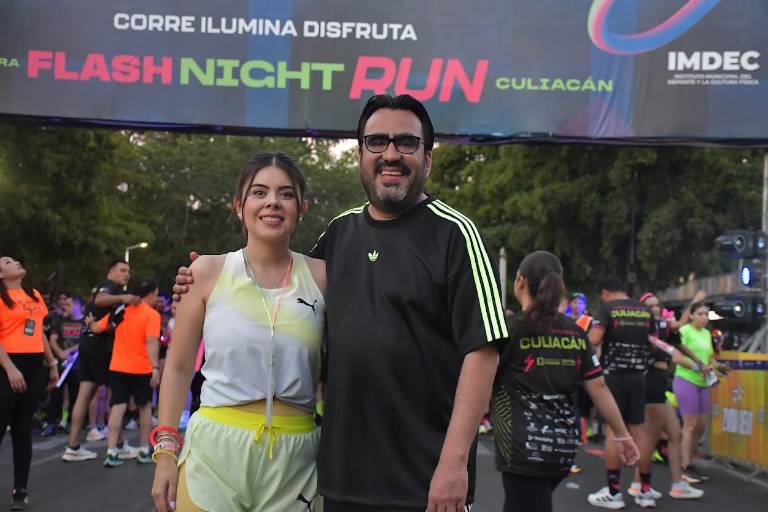 Entre luces, música y diversión realizan primera edición de la Flash Night Run Culiacán