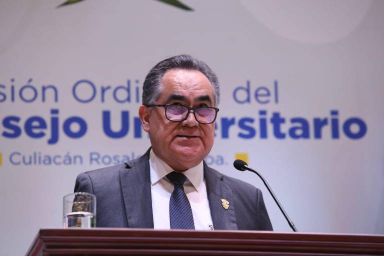 El Rector de la UAS Jesús Madueña Molina anuncia el adelanto que otorgará la Secretaría de Hacienda para pagar salarios.