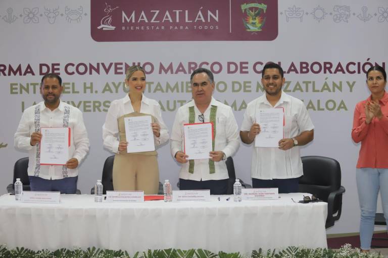 Gobierno de Mazatlán y la UAS firman un convenio de colaboración
