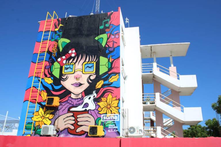 Con murales buscan ‘dibujar la paz’ en Alturas del Sur, en Culiacán