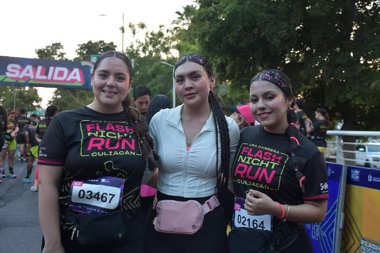 Entre luces, música y diversión realizan primera edición de la Flash Night Run Culiacán