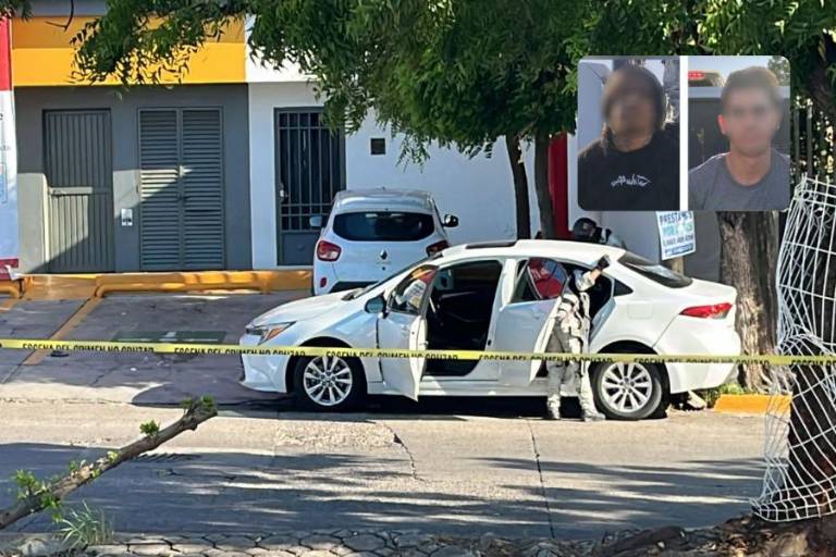 Auto robado y armamento, tras detención de civiles en Culiacán