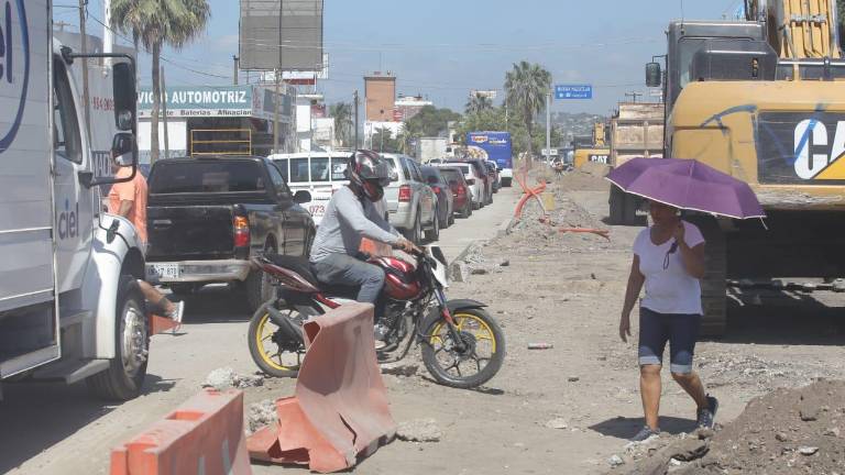 La Avenida Gabriel Leyva está en proceso de rehabilitación desde noviembre del 2020.