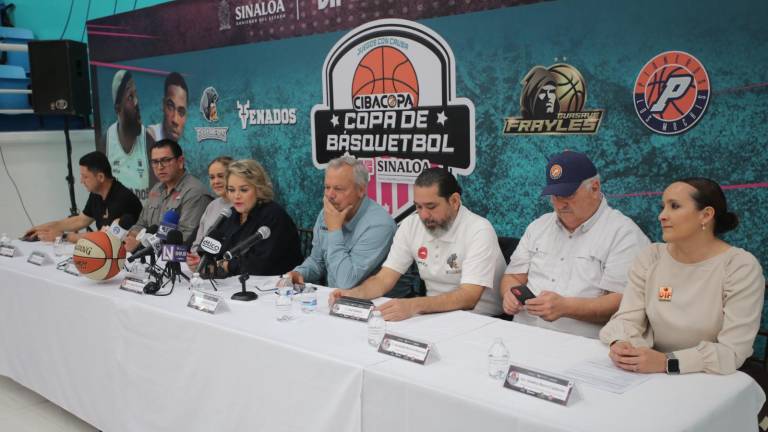En el Lobo Dome se dieron a conocer los pormenores de la Copa Sinaloense de Baloncesto.