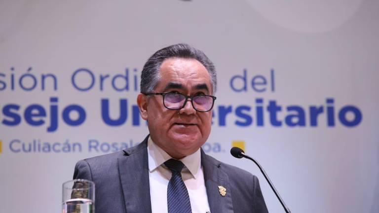 El Rector de la UAS Jesús Madueña Molina anuncia el adelanto que otorgará la Secretaría de Hacienda para pagar salarios.