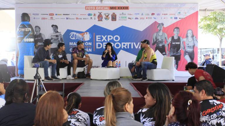 Entrenadores y deportistas sinaloenses dan cátedra en la Expo Deportiva del Maratón Internacional de Culiacán