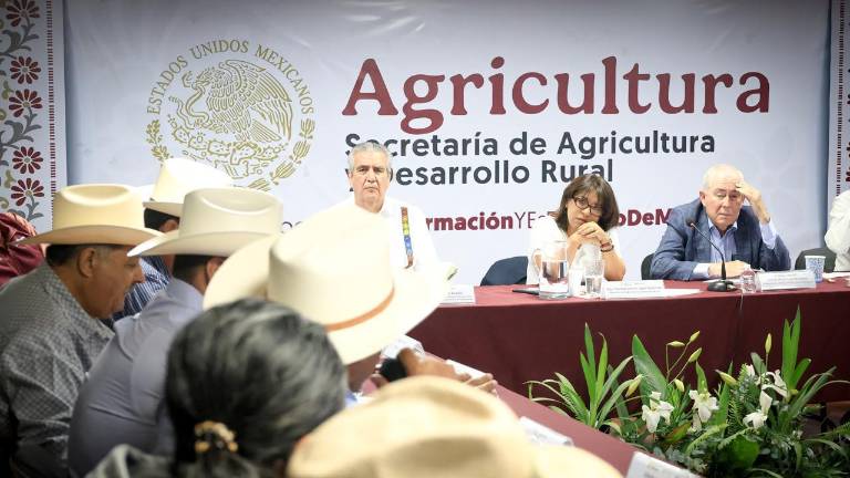 Reunión de dirigentes agrícolas con la Secretaría de Agricultura del Gobierno de México.