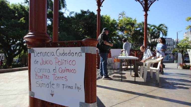 Instalan en Mazatlán puntos para recolectar firmas de apoyo para juicio contra ‘El Químico’ Benítez