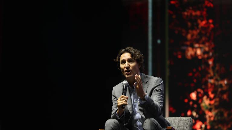 Justin Trudeau, ex Primer Ministro de Canadá, participa en el encuentro México Siglo XXI ante miles de jóvenes.