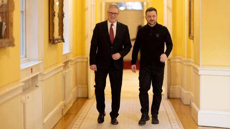 Starmer fue de los primeros líderes en ofrecer al presidente de Ucrania, Volodímir Zelenski, respaldo incondicional.