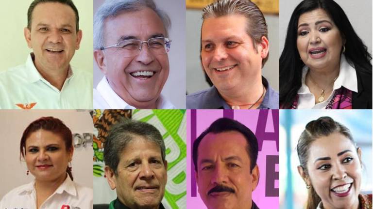 Los candidatos al Gobierno de Sinaloa.