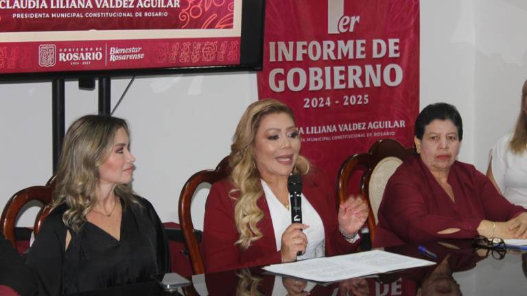 La Alcaldesa Claudia Valdez Aguilar afirma que también ha cumplido con Rosario en materia de seguridad.