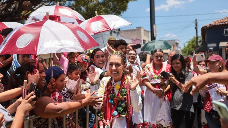 Claudia Sheinbaum estuvo presente este miércoles en Zamora, Michoacán, donde negó las acusaciones de Marcelo Ebrard en su contra.