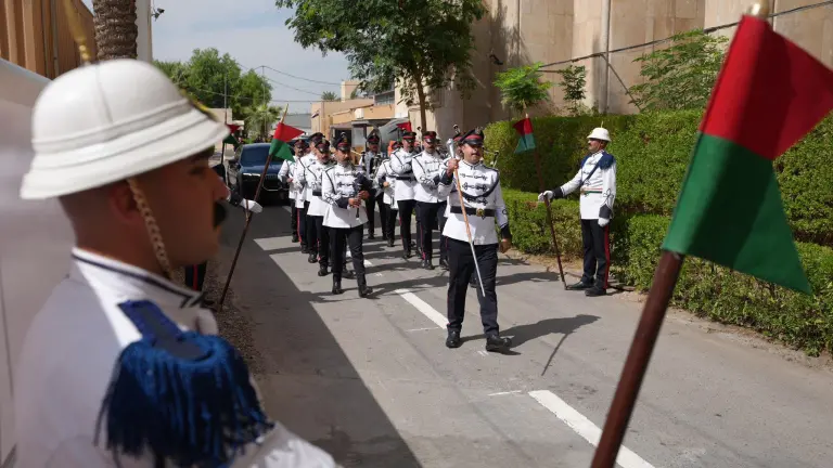 Ceremonia del fin de la Coalición Internacional en Irak.