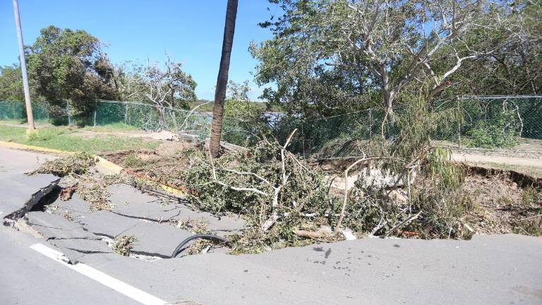 El socavón mide 10 metros.
