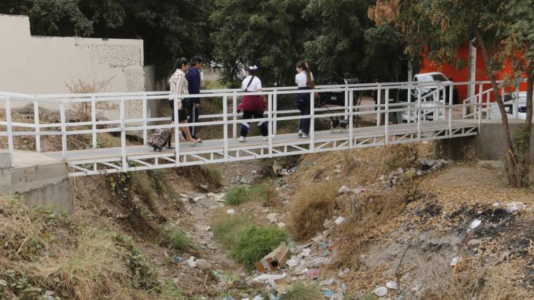 El arroyo se encuentra a un costado de la primaria, cuando llueve, la zona se vuelve peligrosa.