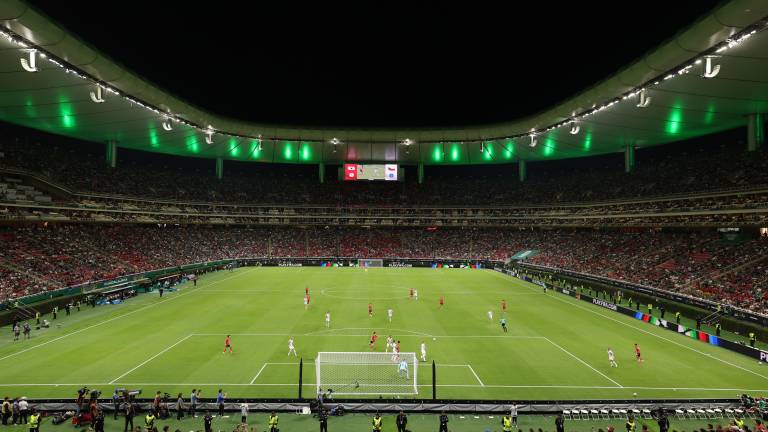 El Estadio Guadalajara durante el juego Corea del Sur vs. Chequia.