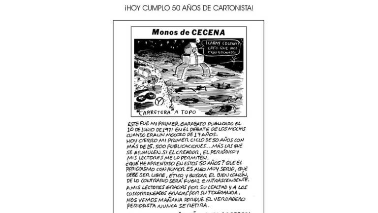 Gilberto Ciceña y sus Cizañas de Ceceña cumple 50 años de estar publicando.