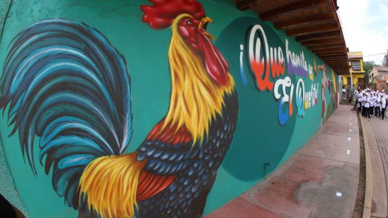 “¡Qué bonito es El Quelite! fue creado por el muralista Doctor Feis y se encuentra en el callejón del beso.