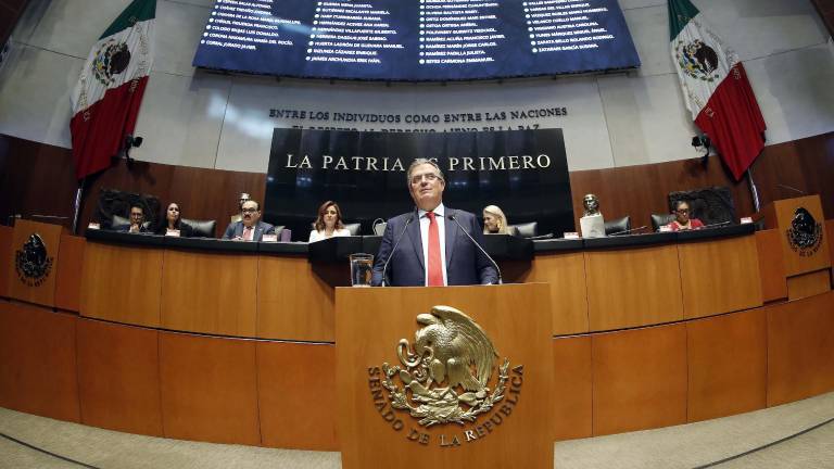 Comparecencia en el Senado de Marcelo Ebrard, Secretario de Economía.
