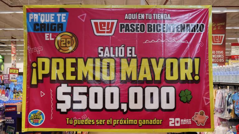 Casa Ley entrega premio mayor de Lotto Ley, en el 20 aniversario del sorteo