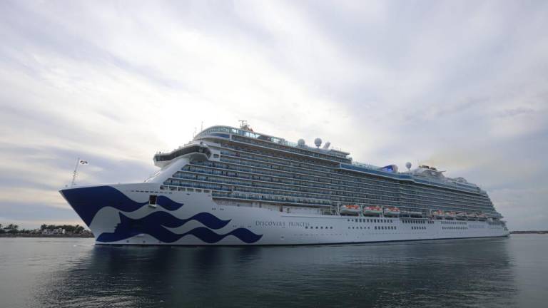 El crucero Discovery Princess arribó a Mazatlán la mañana del pasado martes 26 de diciembre de 2023.