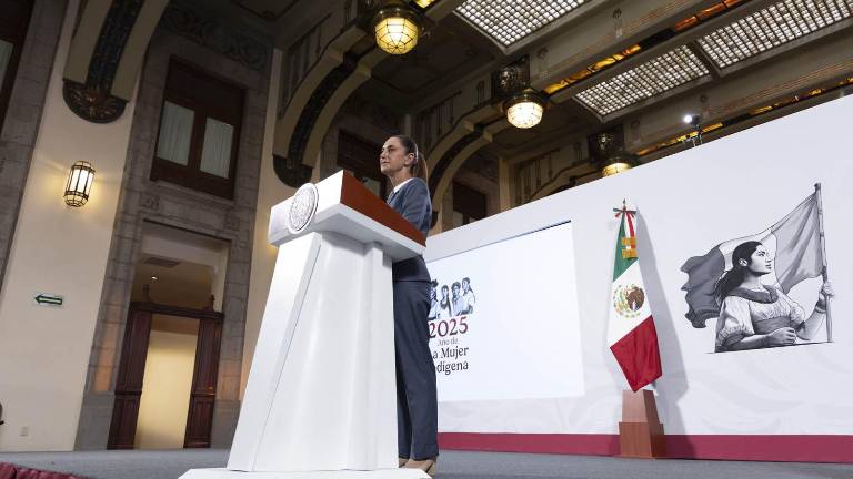 La Presidenta Claudia Sheinbaum Pardo señaló que son pocos los trabajadores del SAT que están en la protesta.